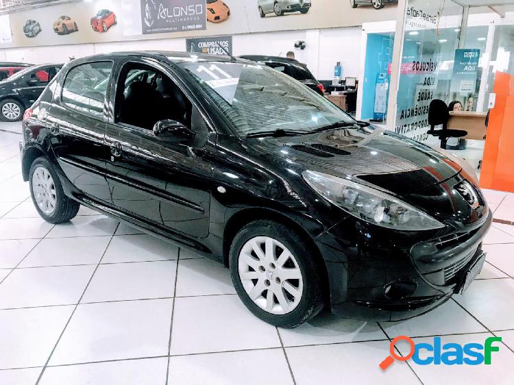 PEUGEOT 207 XR 1.4 FLEX 8V 5P PRETO 2011 1.4 FLEX