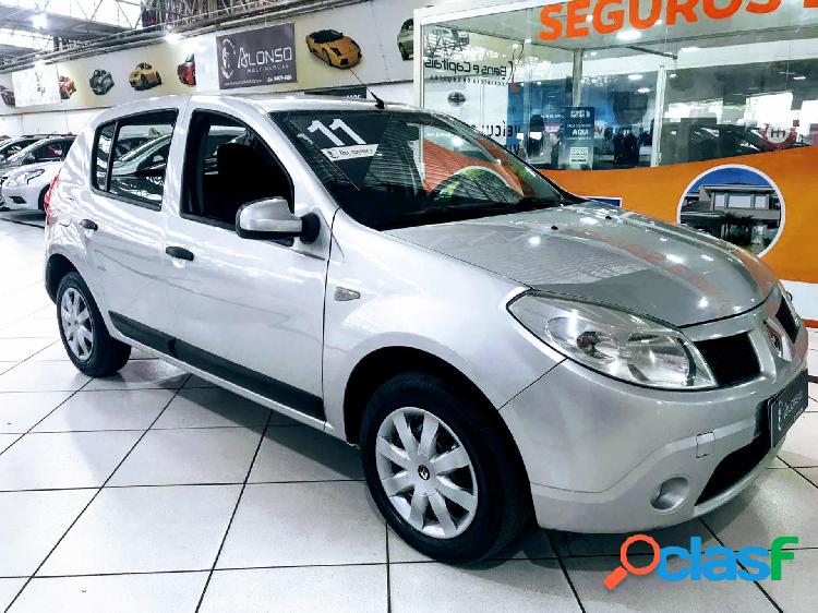 RENAULT SANDERO EXPRESSION HI-FLEX 1.6 8V 5P PRATA 2011 1.6