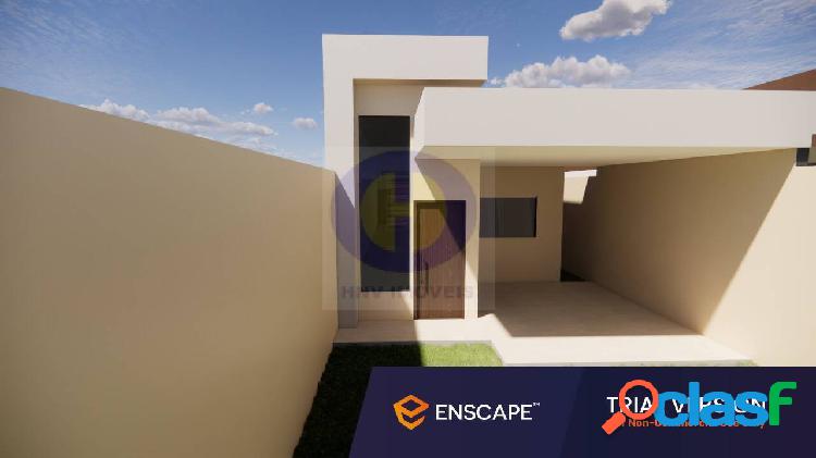 Casa em fase de acabamento estilo contemporâneo em