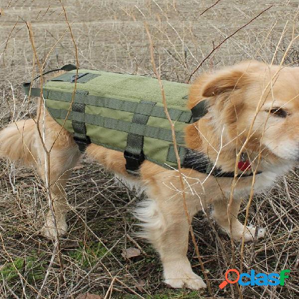 Arnês de colete tático Cachorro com acolchoamento de malha