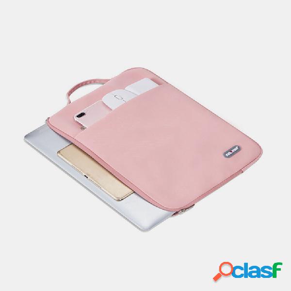 Laptop masculino e feminino para ipad de pele falsa Bolsa 14