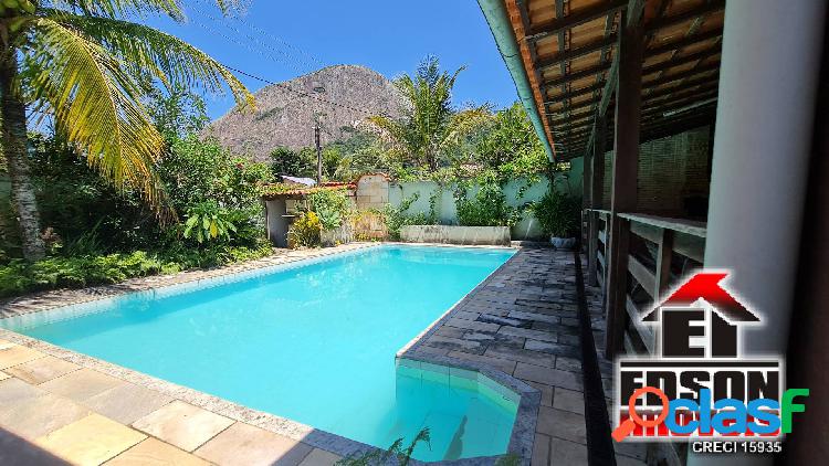 Casa 3 Quartos, Piscina, Churrasqueira no Recanto