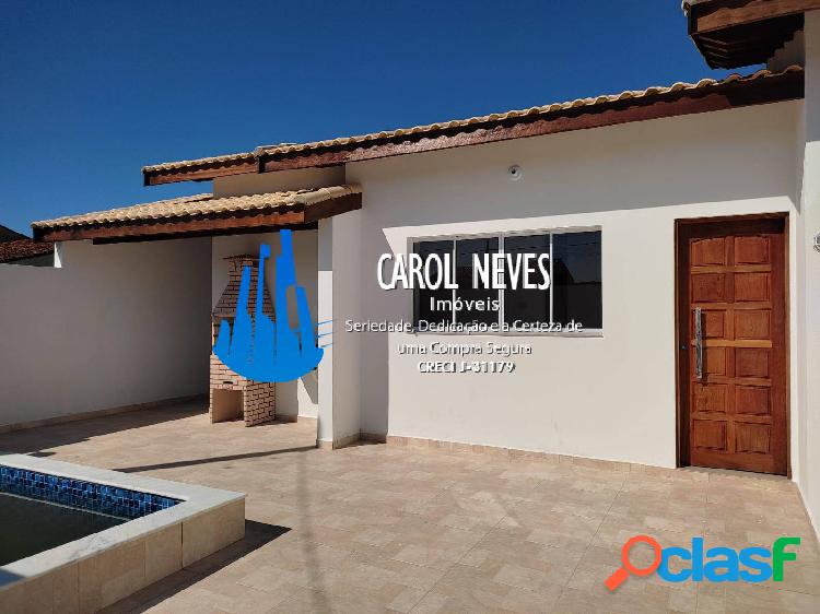 CASA NOVA 2 DORMITÓRIOS SUÍTE PISCINA LADO PRAIA CIBRATEL