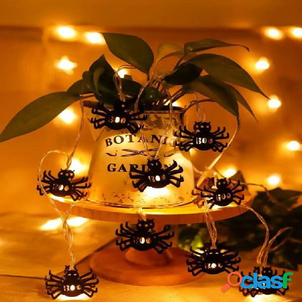 20/10/40 LEDs Halloween Spider Light String Luzes suspensas