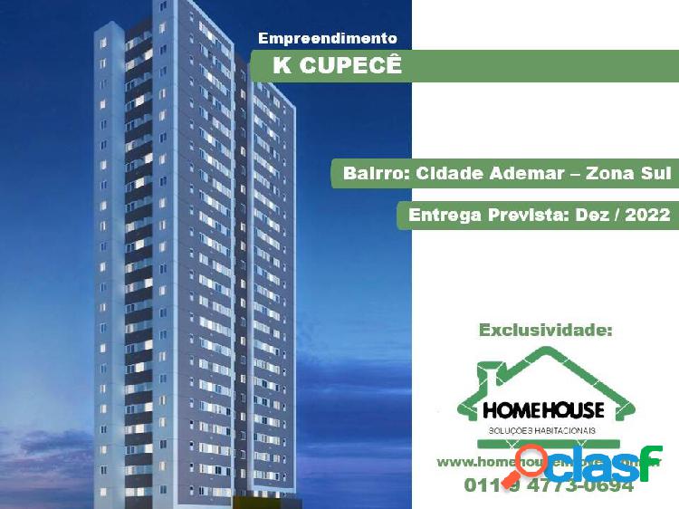 Apartamento K Cupecê, 2 Dorms. Próximo ao Parque Nabuco.