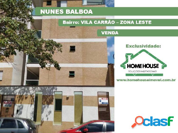 Apartamento Nunes Balboa, 2 Dorms. Próximo a Praça Paulo