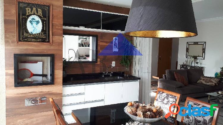 Apartamento á venda em Alphaville, 3 suítes, mobiliado e