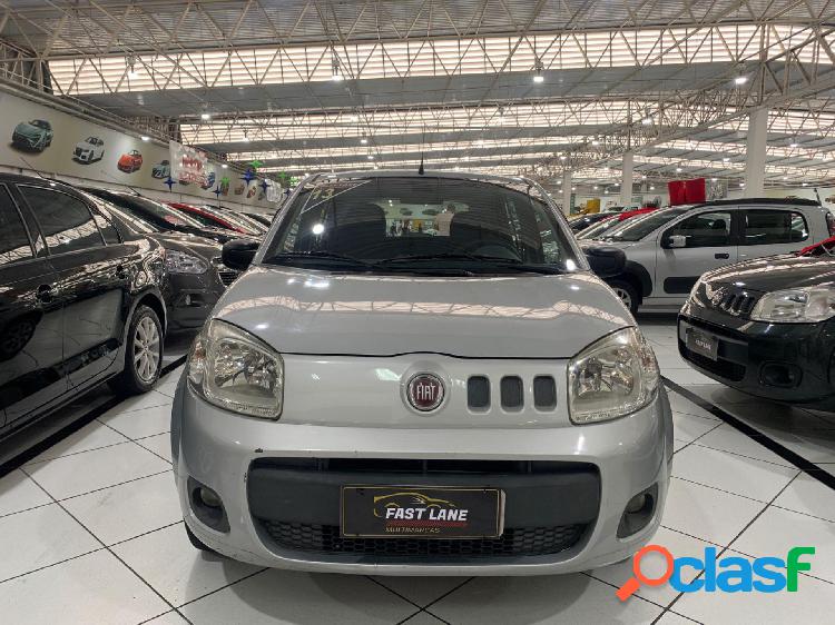 FIAT UNO WAY 1.4 EVO FIRE FLEX 8V 5P PRATA 2013 1.0 FLEX