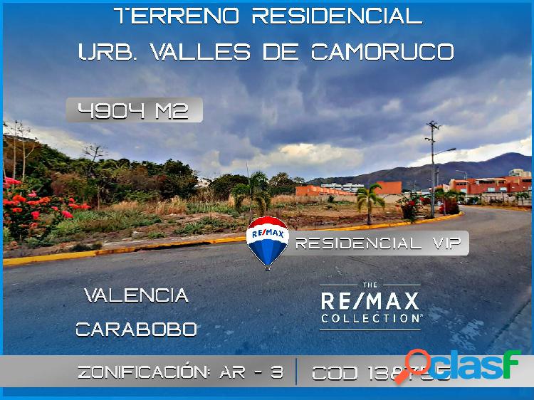 TERRENO RESIDENCIAL | 4904 M2 | URB. VALLES DE CAMORUCO