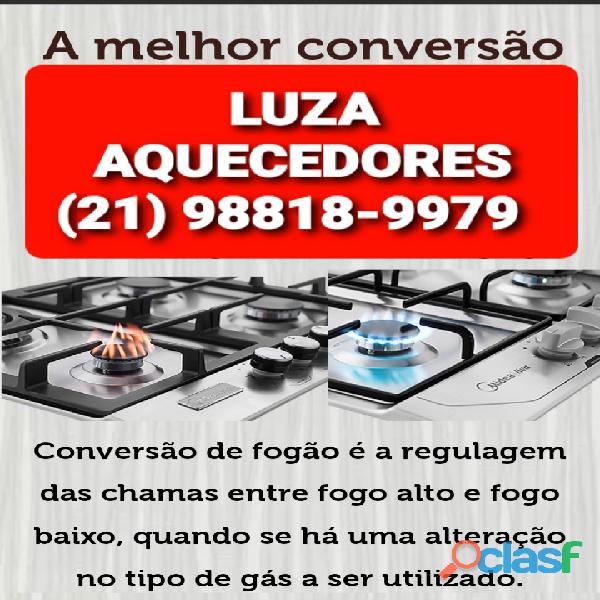 CONVERSÃO DE FOGÃO NA ILHA DO GOVERNADOR RJ 》(21) 98818