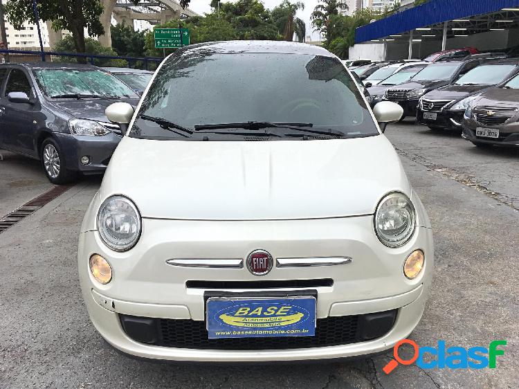 FIAT 500 CULT 1.4 FLEX 8V EVO DUALOGIC BRANCO 2014 1.4 8V