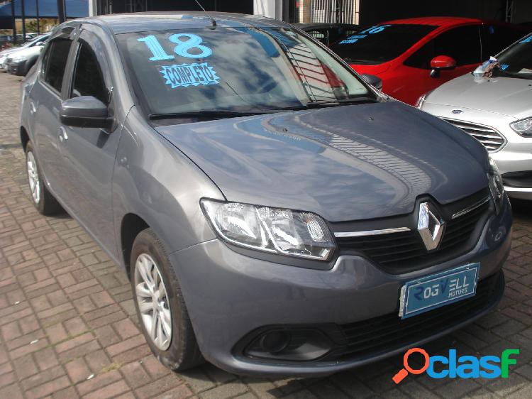 RENAULT LOGAN EXPRESSION FLEX 1.6 16V 4P CINZA 2018 1.6 FLEX