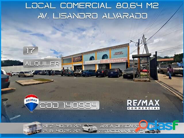 ALQUILER, LOCAL COMERCIAL | 80, 64 m2 | AV. LISANDRO