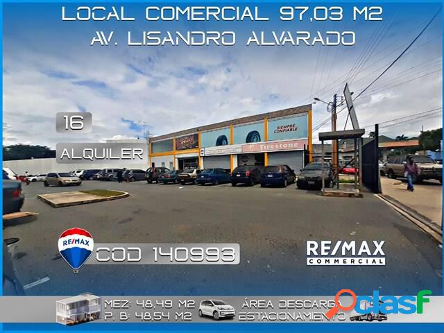 ALQUILER, LOCAL COMERCIAL | 97, 03 m2 | AV. LISANDRO