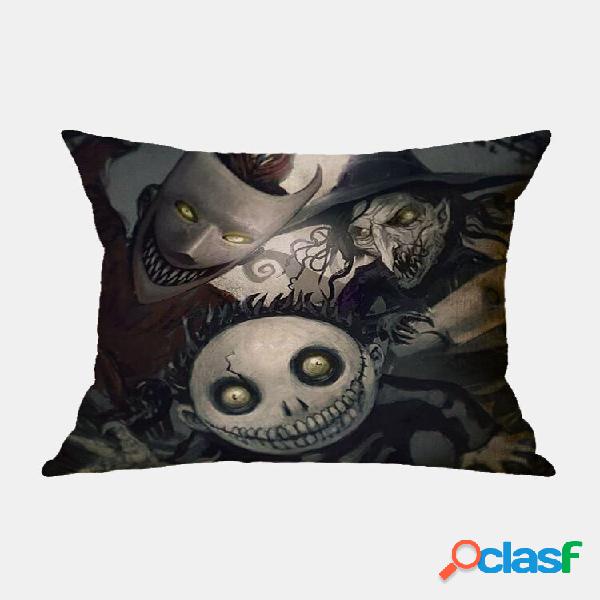 1 PC Fronha de Halloween Sem Enchimento Impressão Digital
