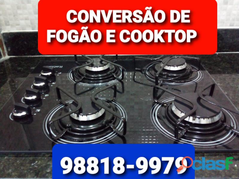 GASISTA NO MÉIER RJ 》(21)98818 9979 CONVERSÃO DE FOGÃO