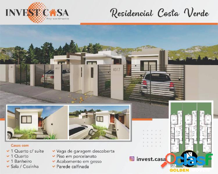 CASA COM 2 DORMITORIOS SENDO 1 SUITE LOTEAMENTO VERDE JOAIA