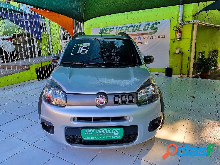 FIAT UNO WAY RIO 450 1.0 EVO FLEX 8V 5P PRATA 2016 1.0 FLEX