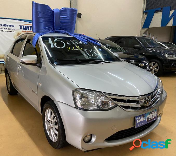 TOYOTA ETIOS XLS SEDAN 1.5 FLEX 16V 4P MEC. PRATA 2015 1.5