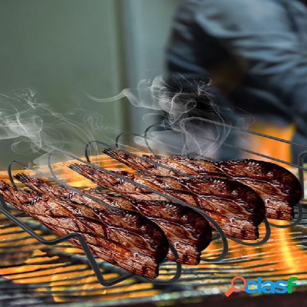 1 PC Antiaderente churrasqueira quadrada grelhador de carne