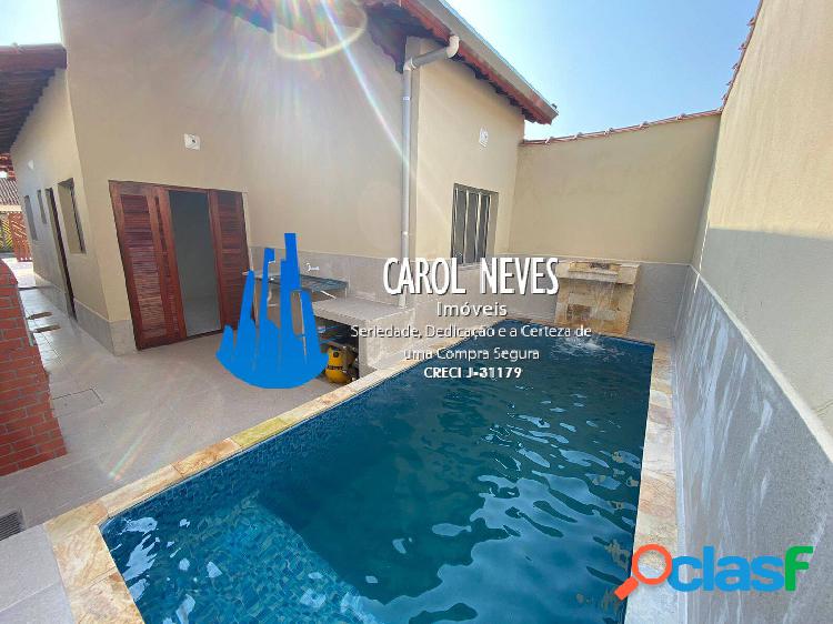 CASA NOVA 2 DORMITÓRIOS SUÍTE PISCINA CHURRASQUEIRA