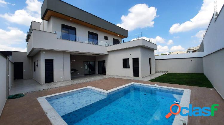 Casa pronta para moradia - 4 súites + piscina + escritório