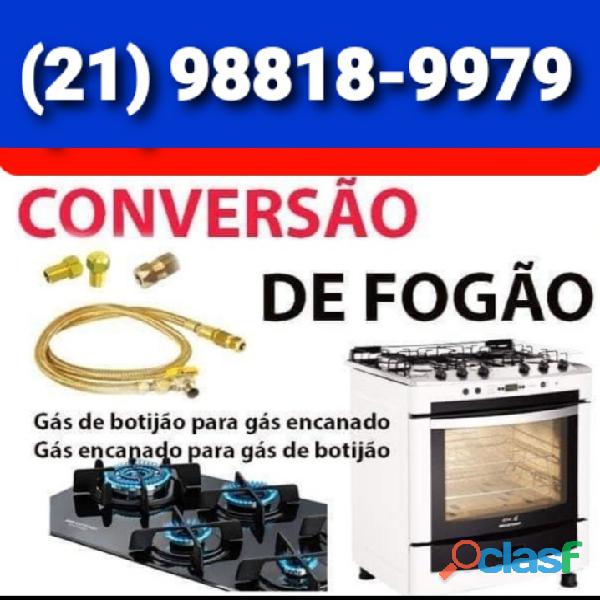 GASISTA EM PILARES RJ 98818 9979 CONVERSÃO DE FOGÃO