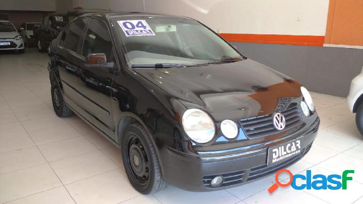 VOLKSWAGEN POLO SEDAN 1.6 MI 101CV 8V 4P PRETO 2004 1.6