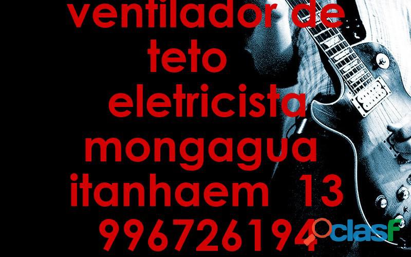 VENTILADOR DE TETO INSTALAÇÃO ELETRICISTA 13 996726194