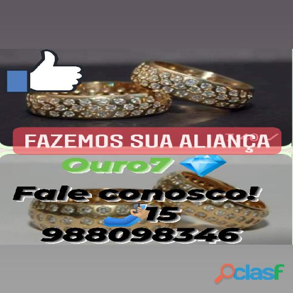 Vendo Alianças de Ouro preços Promocionais