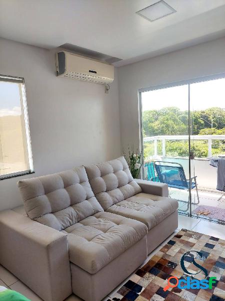 APARTAMENTO SEMIMOBILIADO COM 2 QUARTOS À 500M DA PRAIA