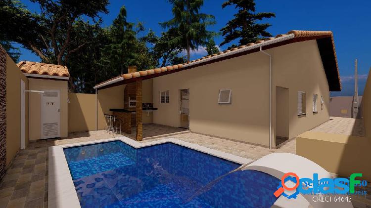 CASA AMPLA NOVA-3 DORMS-SUITE-PISCINA-ÓTIMO ACABAMENTO 100M