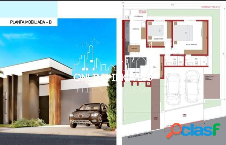 CASA NO RESIDENCIAL DO BOSQUE 455MIL