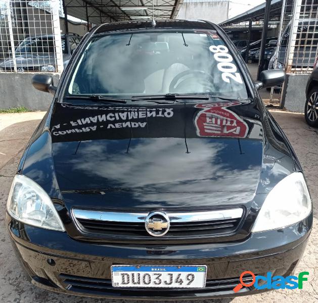 CHEVROLET CORSA HAT. MAXX 1.4 8V ECONOFLEX 5P PRETO 2008 1.4