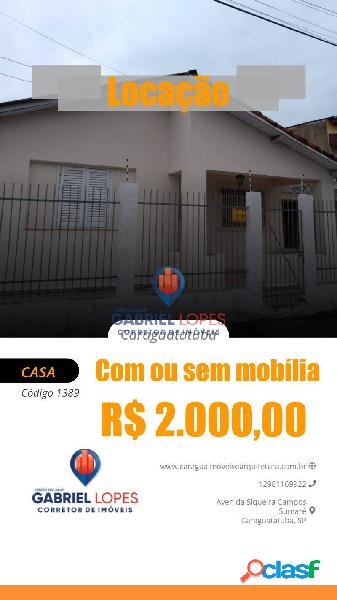 Casa Individual_Locação_Centro/Estrela Dalva -