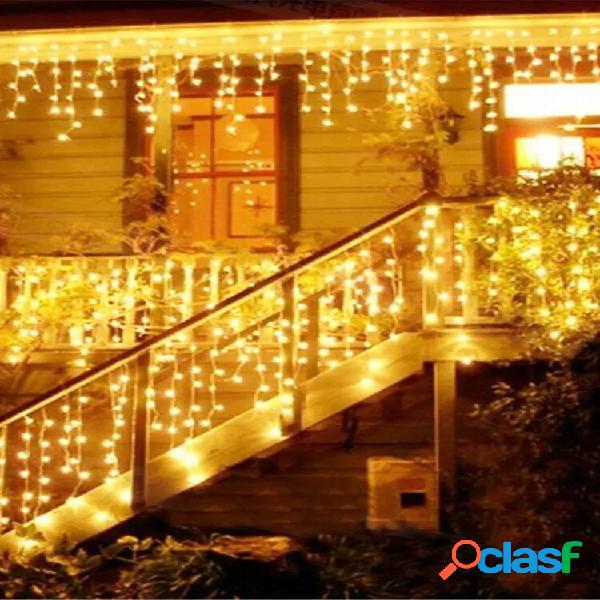 Christmas Garland LED Curtain Icicle String Lights Garland