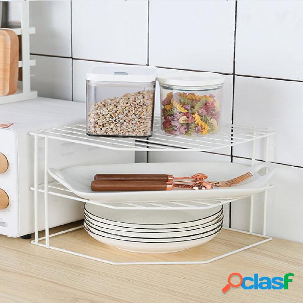 Corner Rack Floor Kitchen Seasoning Rack Plastic Multi-layer