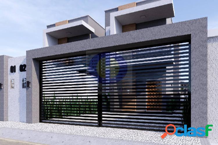 Duplex estilo contemporâneo em fase de acabamento em