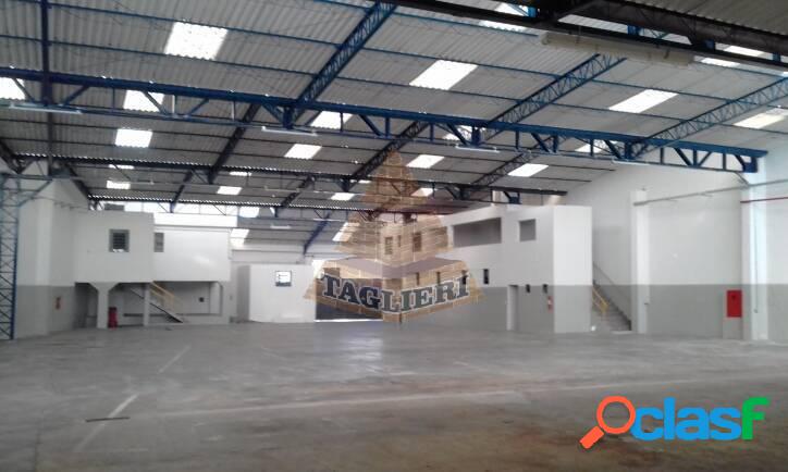 Galpão industrial + PÁTIO reformado 3000 m2. Pé direito 6