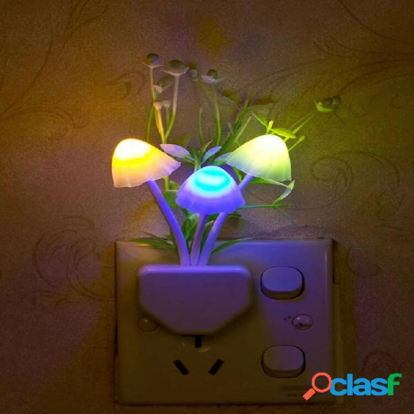 Light-control LED Mushroom Pattern Colorful Creative Night