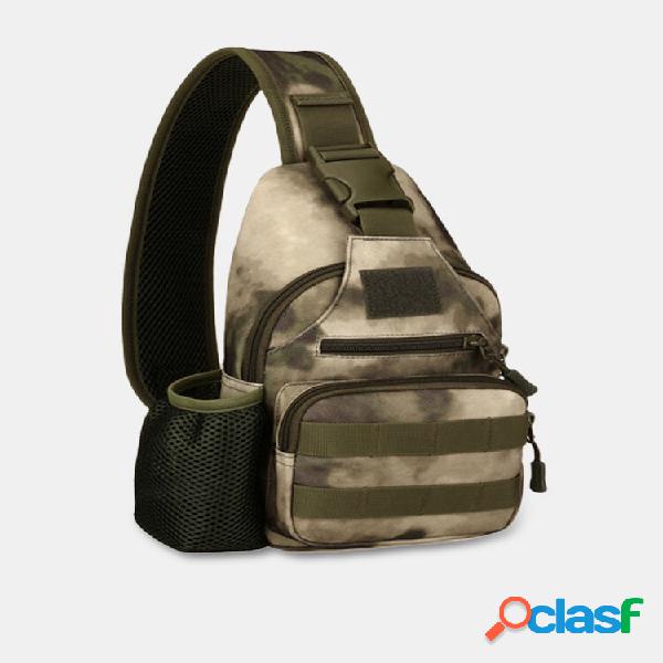 Men's Polyester Camouflage USB ChargingChest Bag Kettle