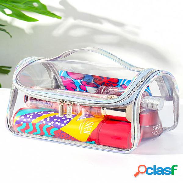 PVC Transparent Waterproof Large Capacity Wash Bag Bath Bag