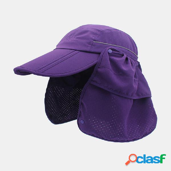 Unisex Dual-use Wide Brim Summer Sunshade Neck UV Protection