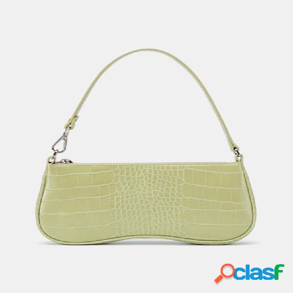 Women PU French Avocado Stick Bag Small Crowd Bag Vintage