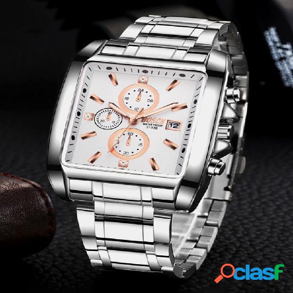6 Colors Stainless Steel Men Casual Business Watch