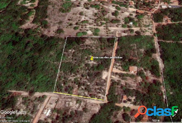 Area documentada nas cercanias da Praia da Pipa - fim da rua