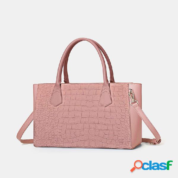 Alligator Pattern Multifunction Tote Vintage Multi-pocket 13