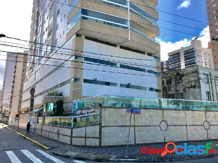 Apartamento 3 dormitórios com sacada gourmet em frente mar