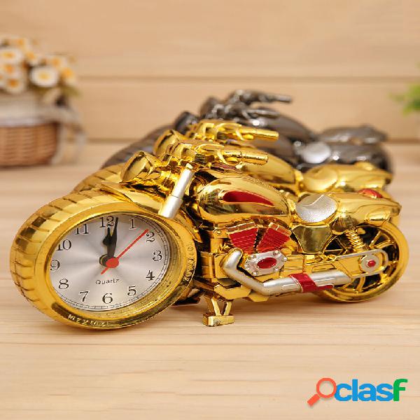 1 PC Retro Creative Motorcycle Shape Quartz Clock Alarm