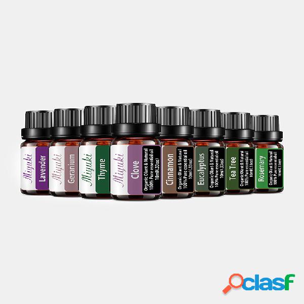 8 Pcs/Set Essential Oil Clove Eucalyptus Cinnamon Rosemary